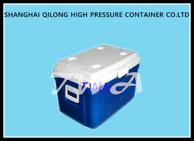 16L HS713C 얼음 냉각기 상자 백색 정상 및 블루 박스 380×250×346 Mm