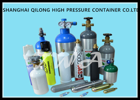 중국 점 0.3l - 1.68L 이산화탄소 음료를 위한 고압 알루미늄 합금 가스 봄베 안전 협력 업체