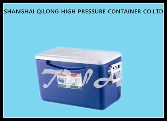 중국 튼튼한 백색 정상 및 파란 얼음 냉각기 상자, 강한 짐 방위 수용량 플라스틱 냉각기 상자 협력 업체